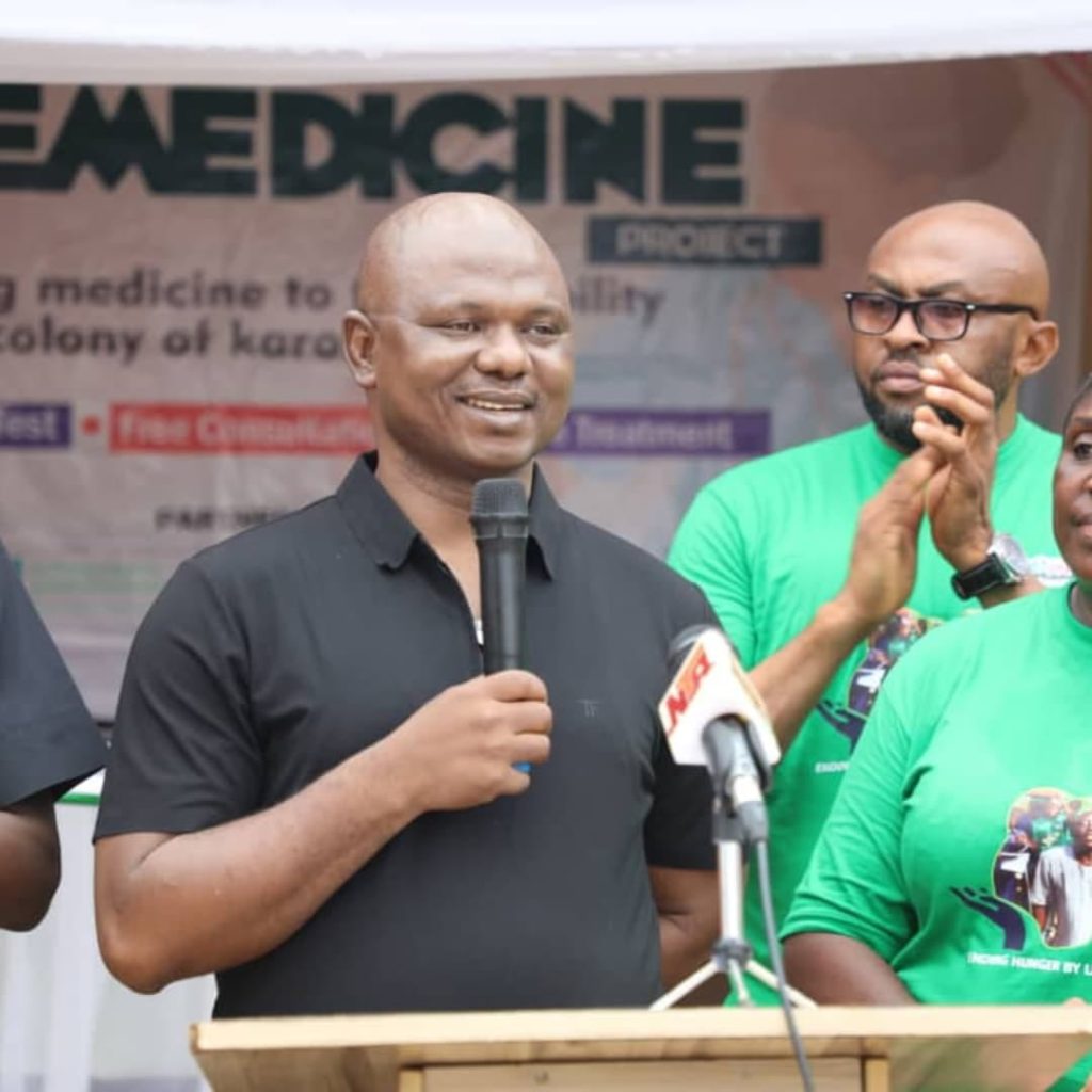 Telemedecine project and free medical outreach at karonmajiji Abuja PADIN Poverty and disability initiative in Nigeria Disability initiatives to the disabled